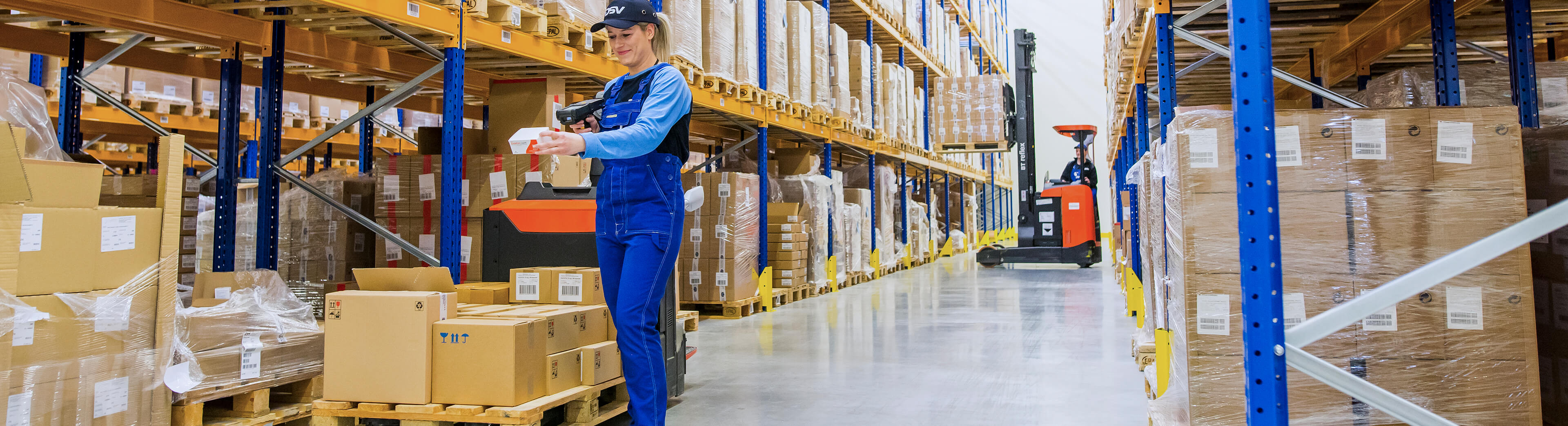 working in a warehouse